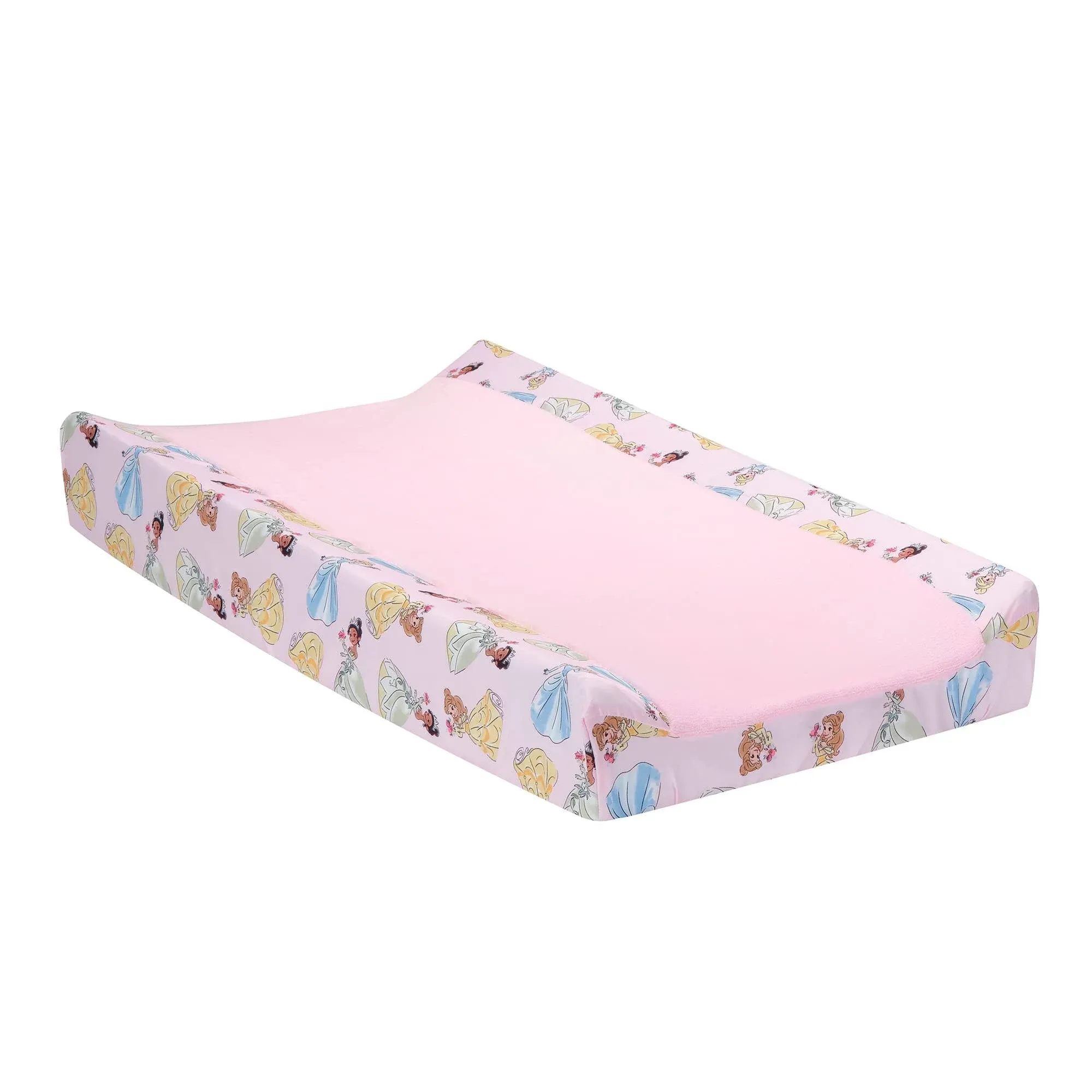 Disney Princesses Changing Pad Cover - Cinderella, Belle & Tiana