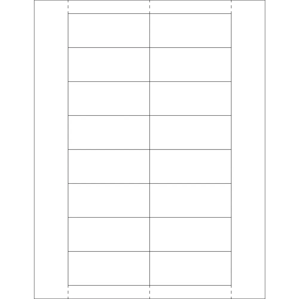 Box Partners LH251 1.25 x 3 in. Plastic Label Holder Insert Cards - Pack of 800