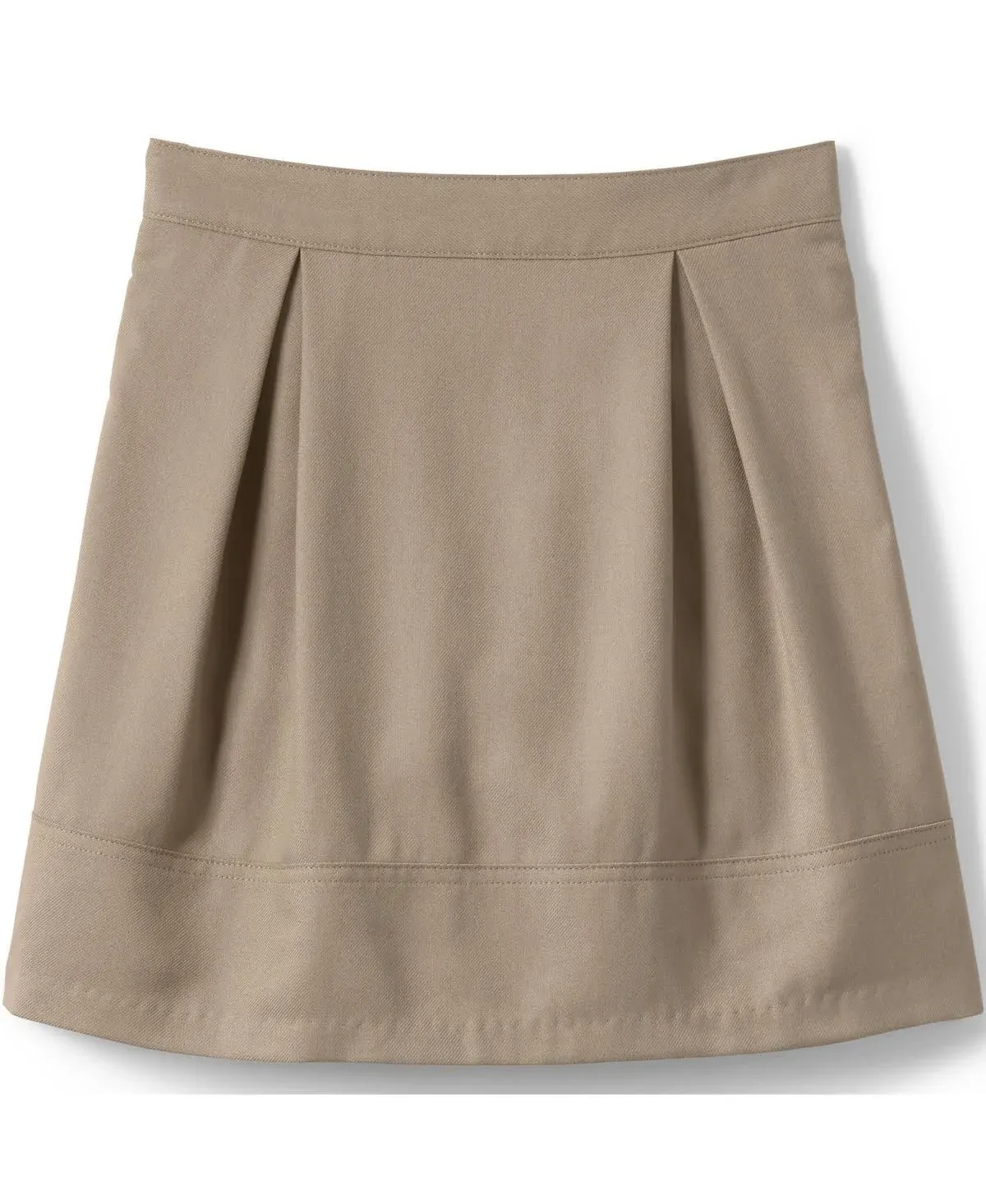 Lands' End School Uniform Girls Solid Pleated Skort Top of Knee