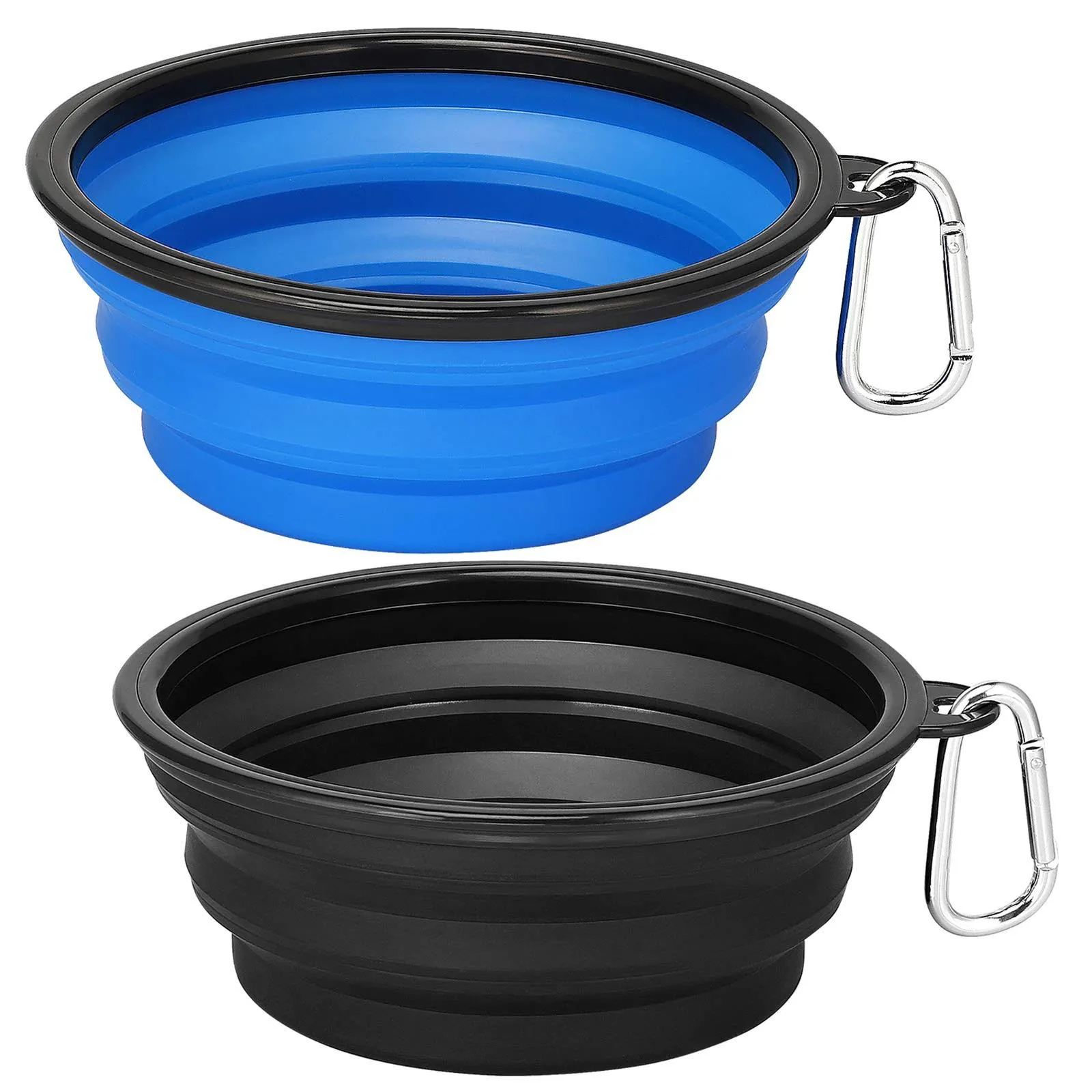 Kytely Extra Large Collapsible Dog Bowls 2 Pack 34oz Foldable Dog Travel Bowl