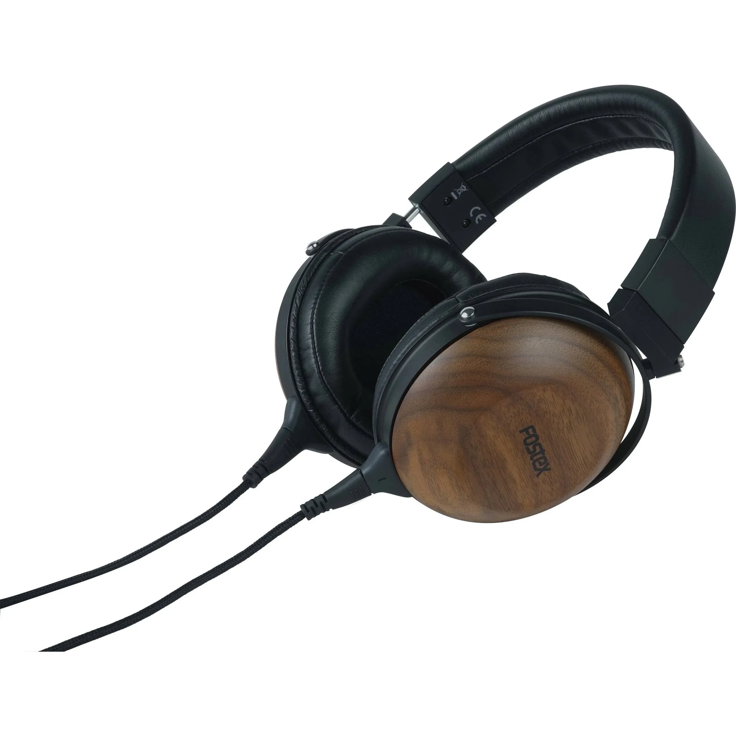 Fostex TH-610 Premium Stereo Headphones with Tesla Magnetic Circuit, Black/Walnut