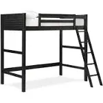 Dorel Living Moon Bay Twin Loft Bed in Black