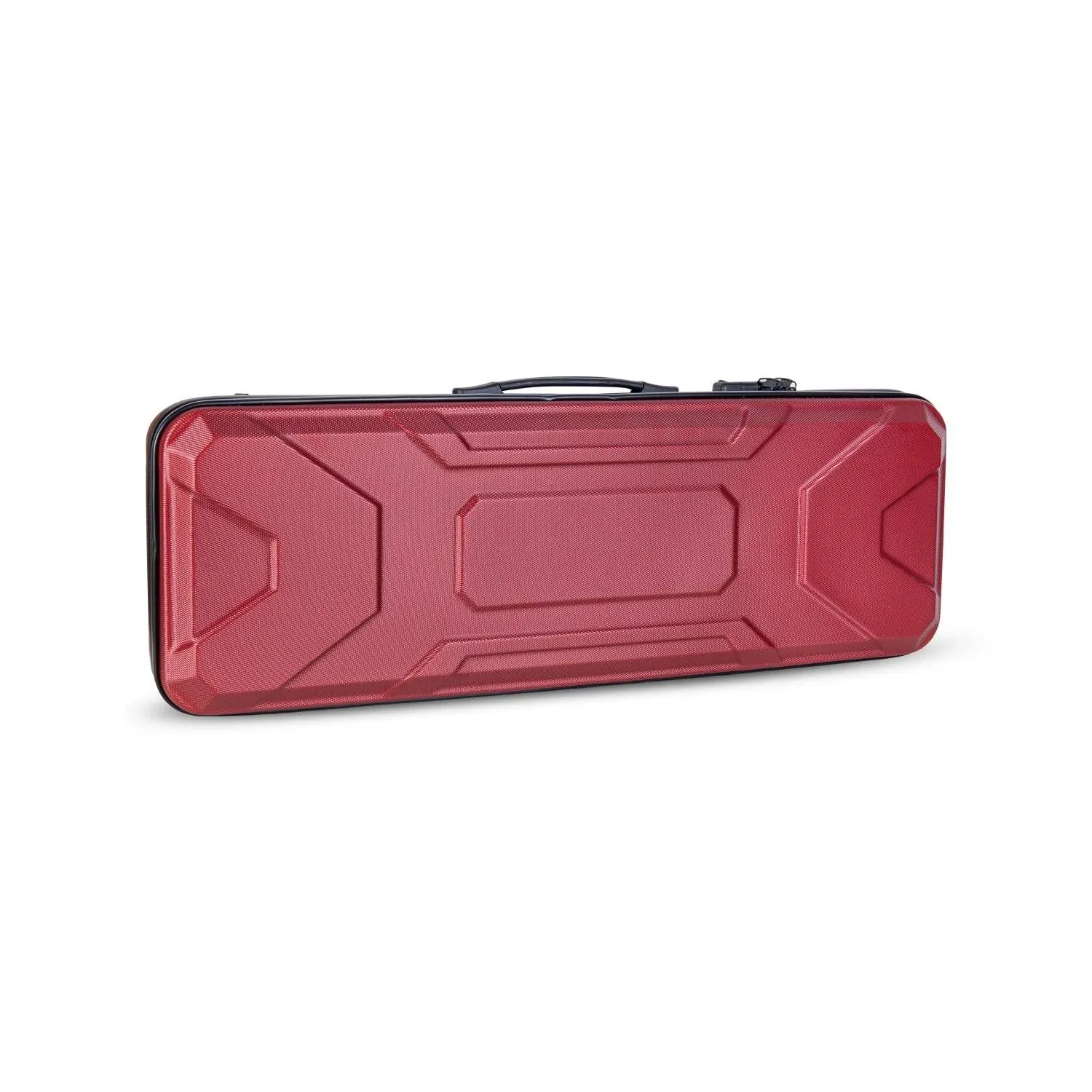 Crossrock 4/4 Violin Case | ABS Molded Hardshell with Combination Lock, Accessory Compartment, and Backpack Straps -Red (CRA420VFRD)