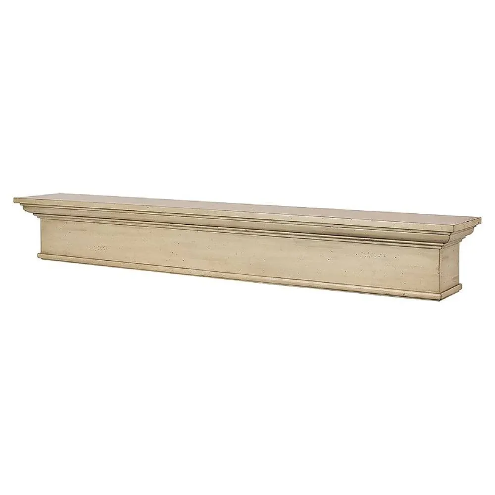 MANTELSDIRECT 72 Inch Floating Fireplace Mantel Wood Shelf in Antique Espresso - Bellamy from Mantels Direct | Wooden Rustic Wall Shelf Perfect for Décor and Electric Fireplaces