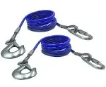 Trailer Safety Chains Cables 68 inch for Towing Bar，12000 Lbs Loading one Pair（Two Pack）