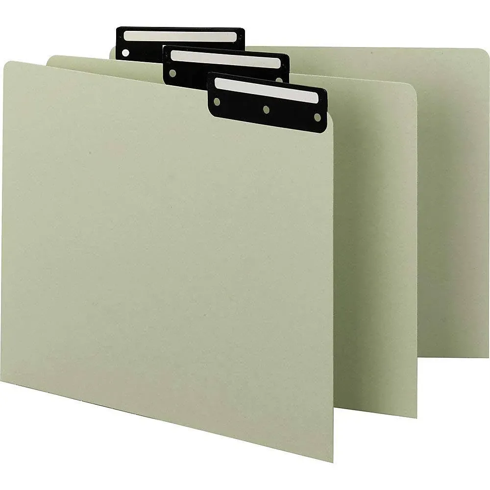 Smead Recycled Blank Top Tab File Guides, 1/3-Cut Top Tab, Blank, 8.5 x 11, Green ...