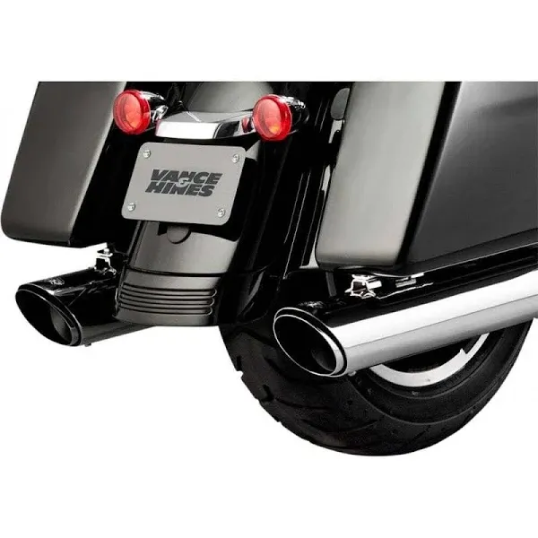 Vance &amp; Hines Twin Slash Slip-On Mufflers Chrome 16672