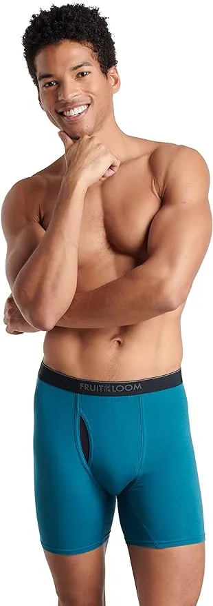 Fruit of the Loom Men's Cotton Stretch Boxer Briefs, 7 Pack