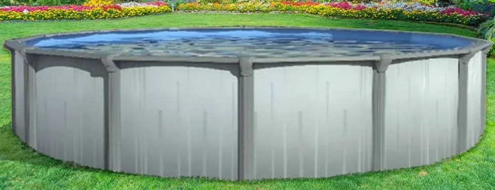 Lake Effect Pools 15' Round 52 inch Steel-Sided Wall Aqua Brook Aboveground Swimming Pool