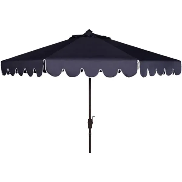 Safavieh Venice 9-Foot Crank Outdoor Umbrella. - Orange