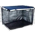 kefit Dog Crate Cover 36 inch, Kennel Cover for Dog Cage, Cage Cover for Dog Crate, Navy Blue