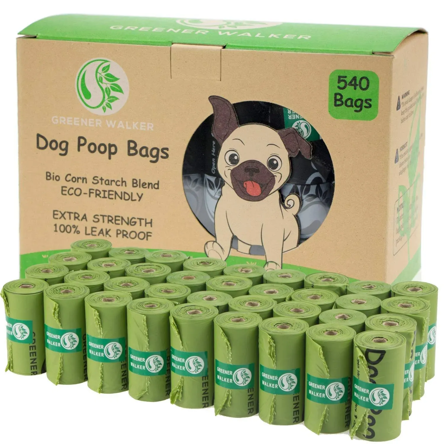 Greener Walker Poop Bags for Dog Waste