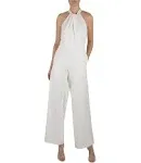 Julia Jordan Womens Crepe Halter Jumpsuit