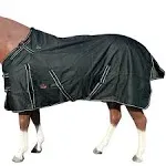 69 in Hilason 1200D Turnout Light Winter Waterproof Rain Sheet Horse Sheet Black