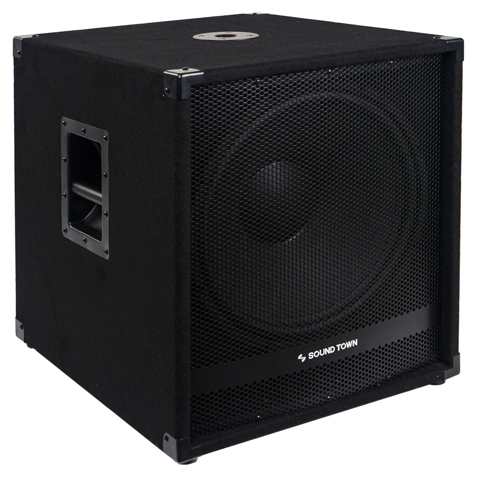 Sound Town 18" 2000W Powered Subwoofers with 2 Speaker Outputs, METIS-18SPW2.1