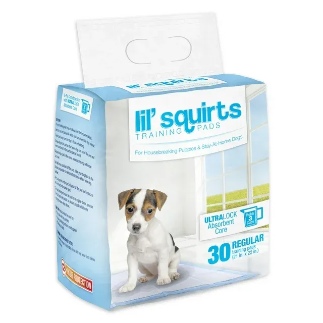 Ruffin' It Lil' Squirt Training Pads, 30 Pack