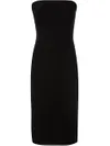 Shop Norma Kamali Strapless Fitted Dress