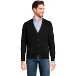 Lands' End Men's Tall Fine Gauge V-Neck Cardigan Sweater