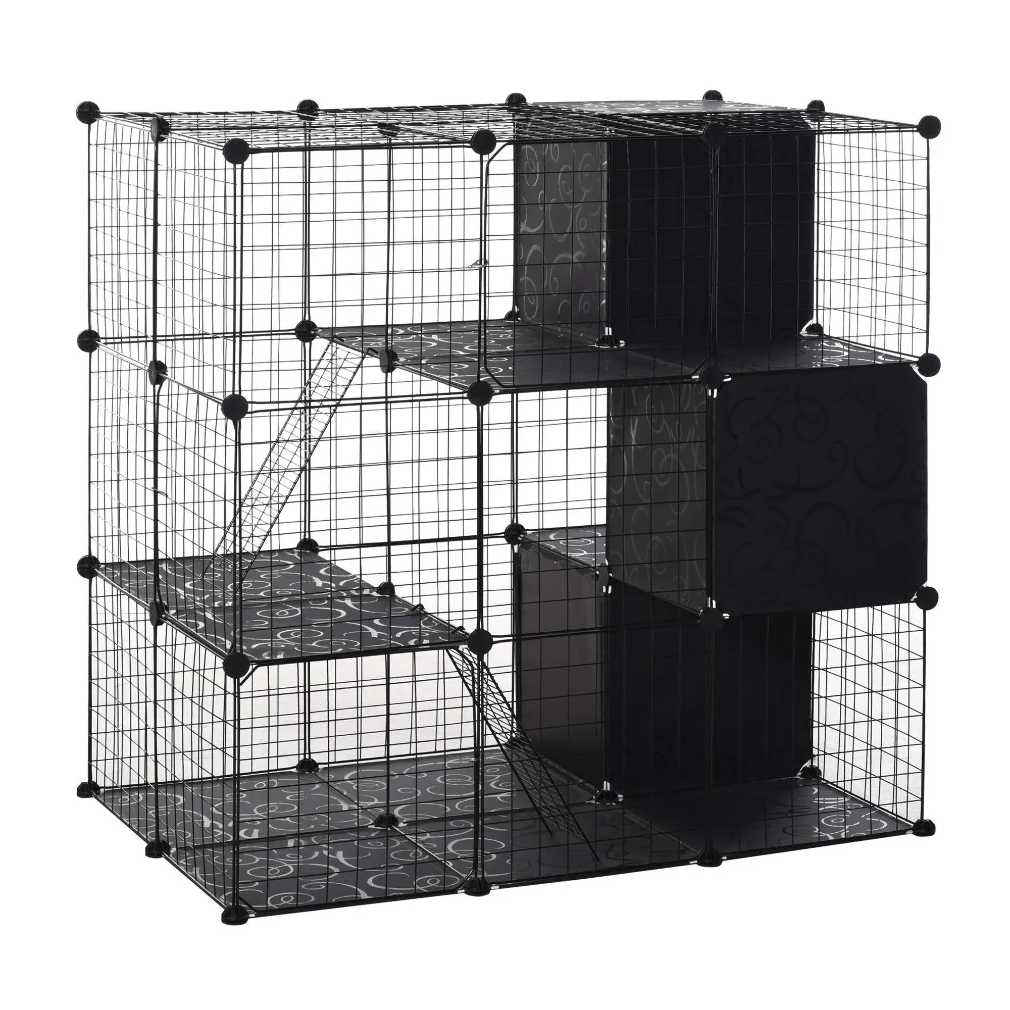 Playpen Pet Chinchilla Rabbit Cage Mink Indoor Storage Shelf Cats Enclosures