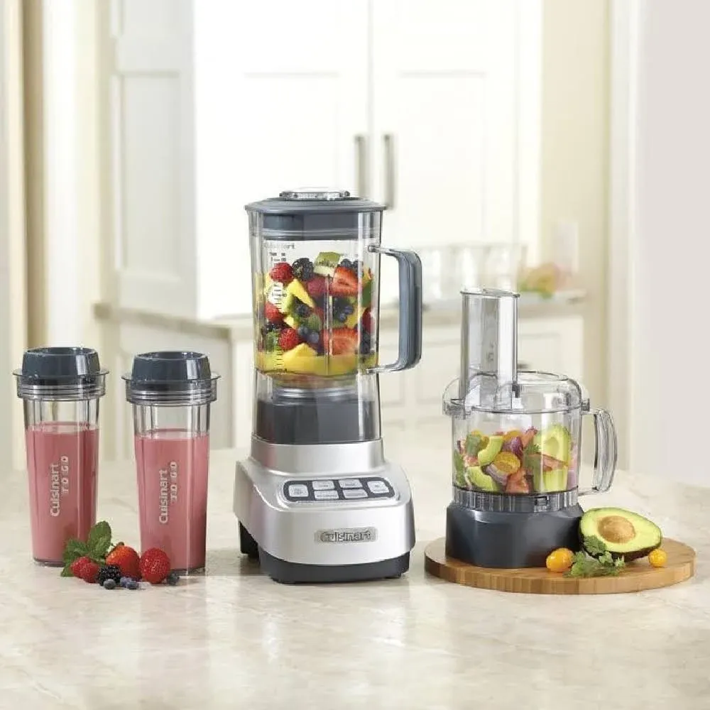 Cuisinart Velocity Ultra Trio 1HP Blender Food Processor with Travel Cups