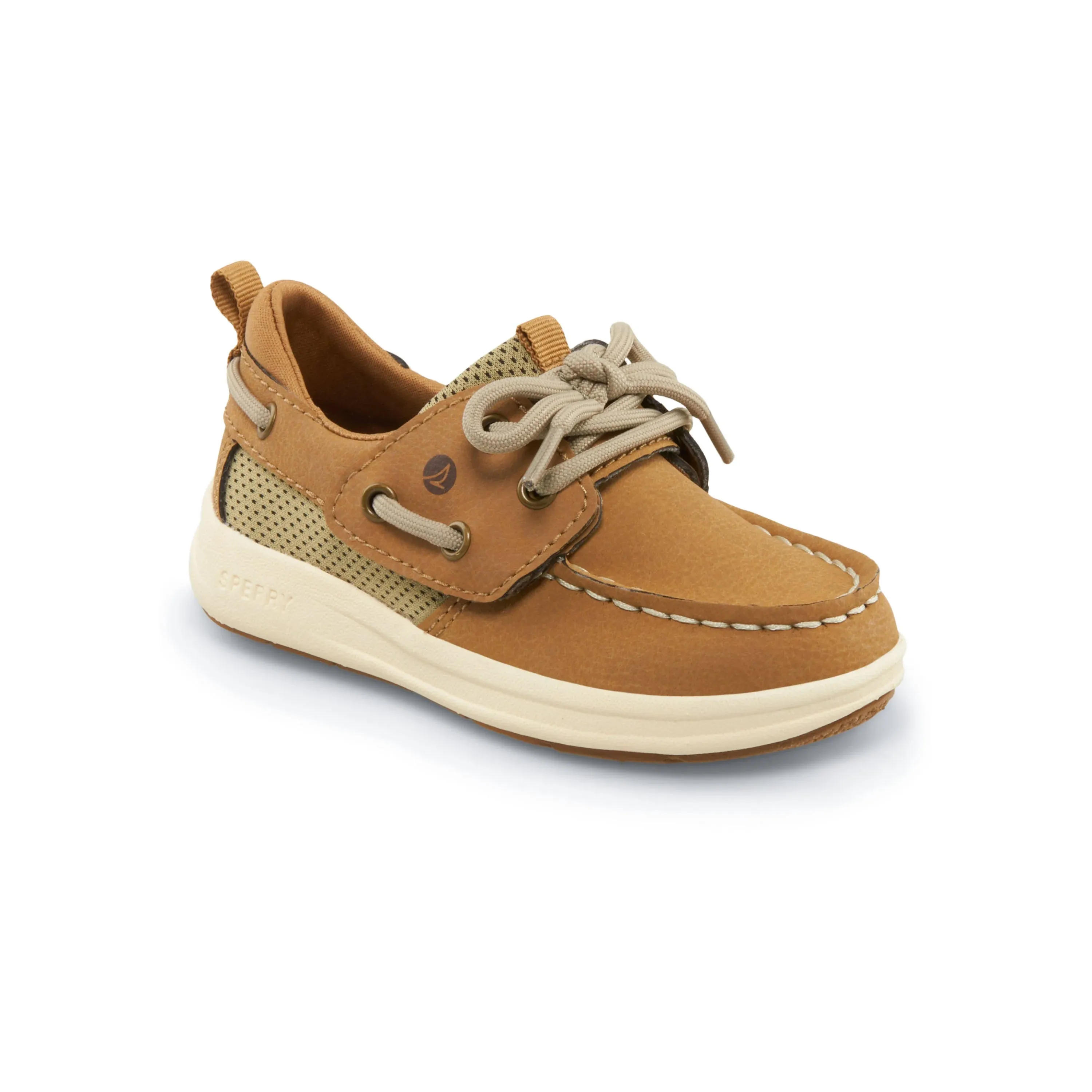 Sperry Kids Fairwater Plushwave Jr Boat Shoe Tan, Size 6M