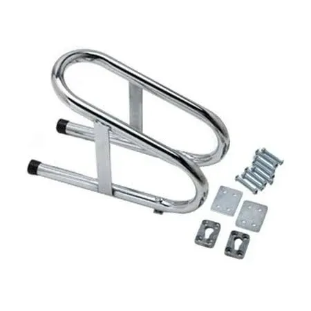 Pit Posse 11-018 Motorcycle Universal Removable Wheel Chock - Chrome Color - 5 Year Warranty (3 1/2" Wide)- Motorcycle Accessories - Easy-to-Install