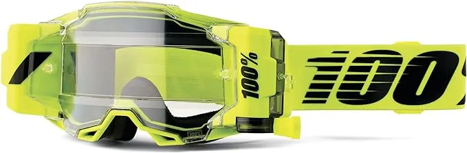 100% ARMEGA FORECAST Goggle Nuclear Citrus - Clear Lens