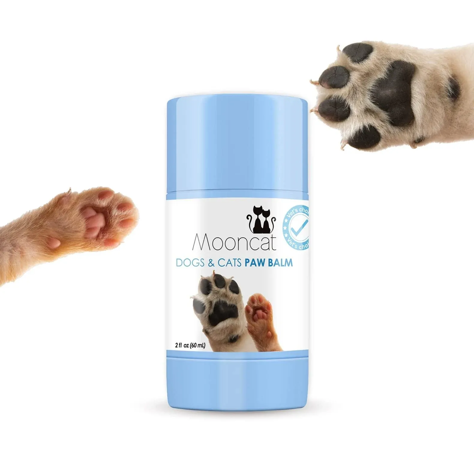 Mooncat Dog Paw Balm | Nature Soothing and Moisturizing for Dry Nosees and Pa...