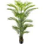 6ft Artificial Areca Palm Silk Tree(72in) with 18 Trunks Faux Tree and Plasti...