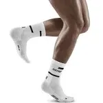 CEP Men's The Run Compression Mid Cut Socks 4.0 White IV