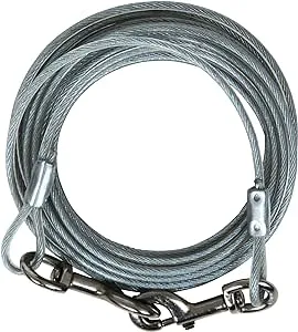 Aspen Pet Dog Tie Out Cable - 1700 lbs Break Strength - 30ft Cable