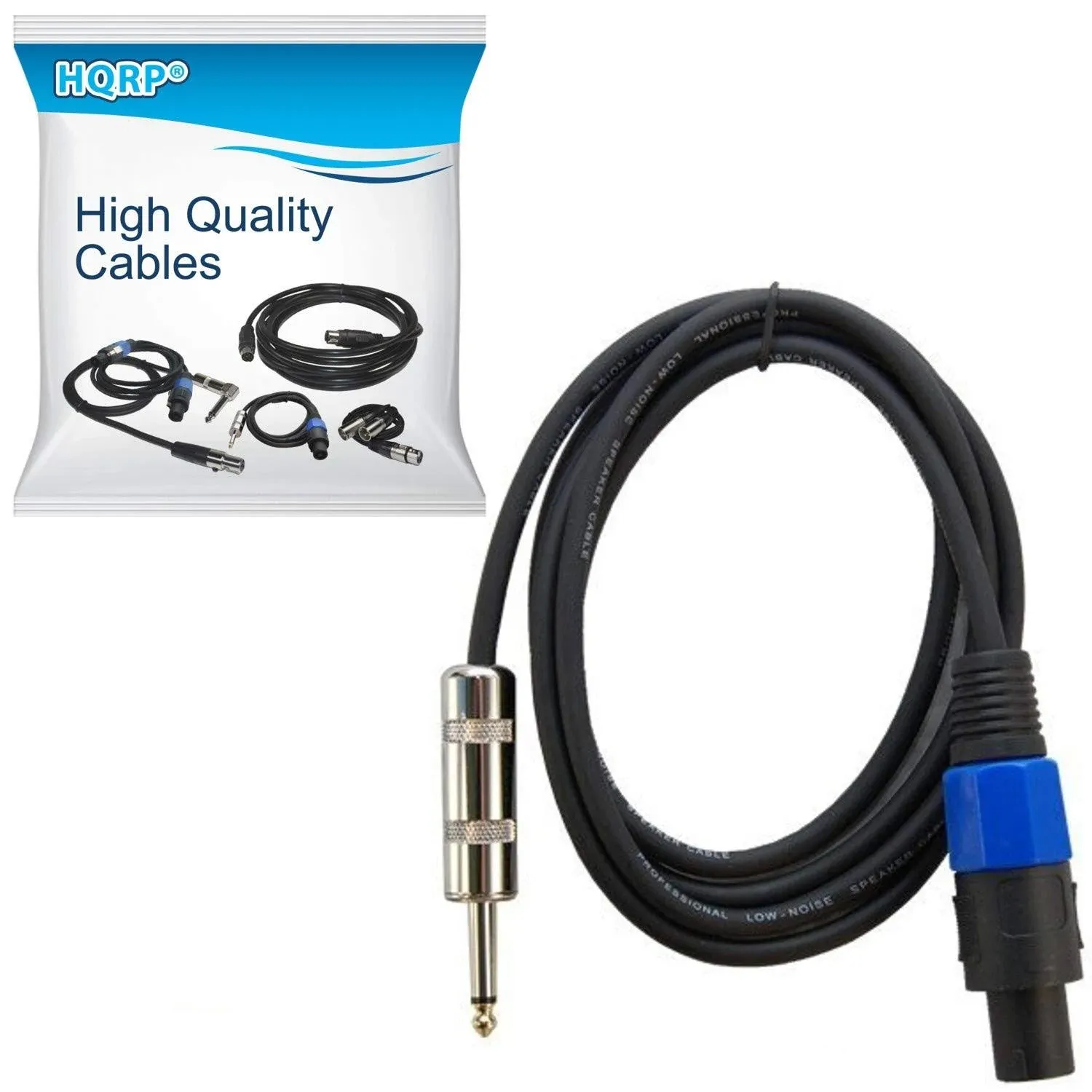 HQRP 6ft Speakon to 1/4-inch (6.35mm) TS Cable Compatible with Hartke AK115 AK410 Bass Guitar Amplifier, Hartke HyDrive HX112 HX115 HX410 HX810 Bass Amplifier Cabinet