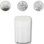 (5) Coinsafe Brand Square White Plastic (Medallion) Size Coin Storage Tube Holders