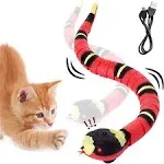 Snake Cat Toy, Smart Sensing Cat Toys for Cats, Rechargeable Automatically Se...