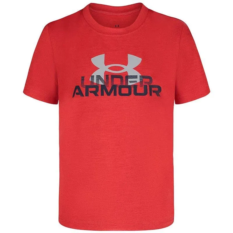 Boys 4-7 Under Armour Faded Wordmark Logo Short Sleeve Graphic Tee