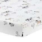 Lambs & Ivy Baby Farm Animals Fitted Crib Sheet