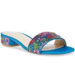 Sunny Blue Poppy Sandals | Betsey Johnson