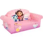 Marshmallow Furniture 2-in-1 Kid's Foam Couch Bed, Gabby’s Dollhouse (Open Box)