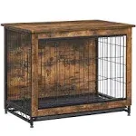 Feandrea Dog Crate Furniture, Side End Table, Modern Kennel for Dogs Indoor up t