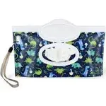 Itzy Ritzy Take & Travel Pouch Reusable Wipes Case (Raining Dinos)