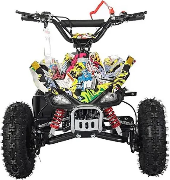 X-Pro Brand New Thunder 40cc Mini Gas ATV for Kid with 4 Stroke Pull Start, Disc Brake 6" Tires