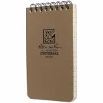 Rite in The Rain 3" x 5" Top Spiral Notebook Tan