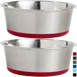 Gorilla Grip Stainless Steel Dog Bowl Set of 2