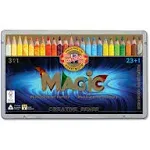 Koh-I-Noor Magic Jumbo Triangular Coloured Pencil, Pack of 24, Multicolor