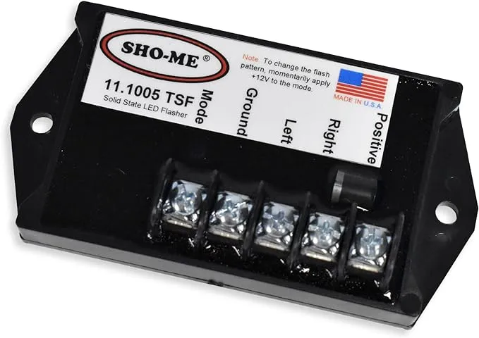 Able2/Sho-Me 11.1005TSF Strobe-Style LED Flasher with Terminals