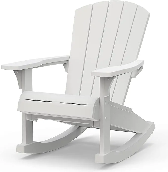 Keter 259973 Everest Rocking Chair Durable Weatherproof Outdoor Seating