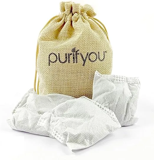 Bamboo Charcoal Air Purifying Bags, Natural Bamboo Charcoal Air Purifying Bags, Odor Eliminators for Home, Car and Closet