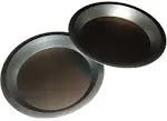 Two 9 inch Pie Pans a Heavy weight steel none stick bakeware set with even heating (Standard version)