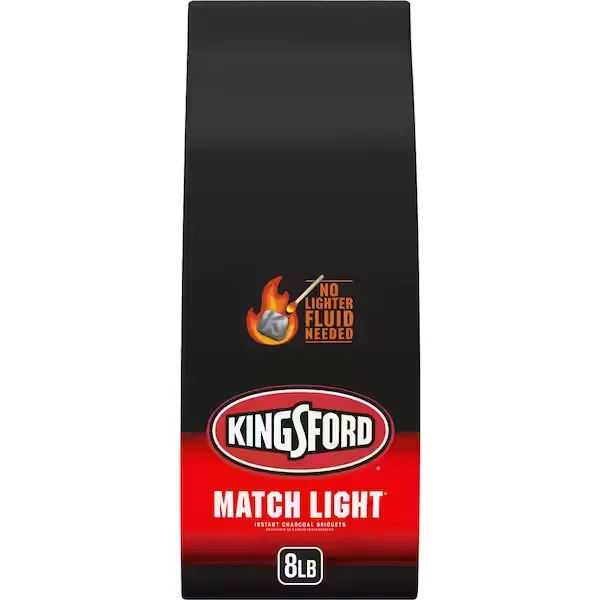 Kingsford Match Light Instant Charcoal Briquettes, BBQ Charcoal for Grilling, Ready in 10 Minutes, No Lighter Fluid or Starter Needed, 12 lbs 