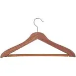 Household Essentials Deluxe Cedar Coat Hanger with Fixed Bar